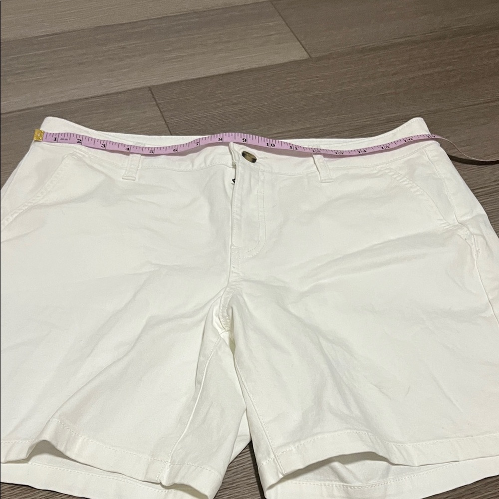 Women's White Casual Shorts - Picture 2 of 6